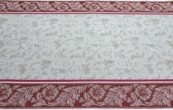 Ткань лен жаккард 50 см арт. 1383-7 (бордо)
